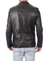 Men Genuine Leather Blazer Sport Coat 34